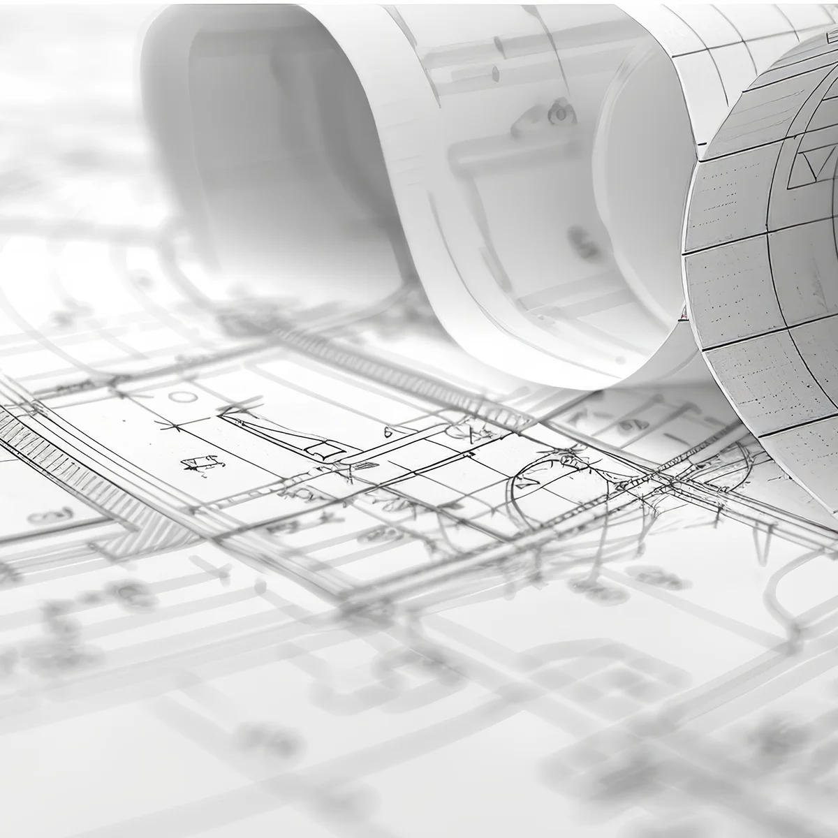 Black and White Blueprints