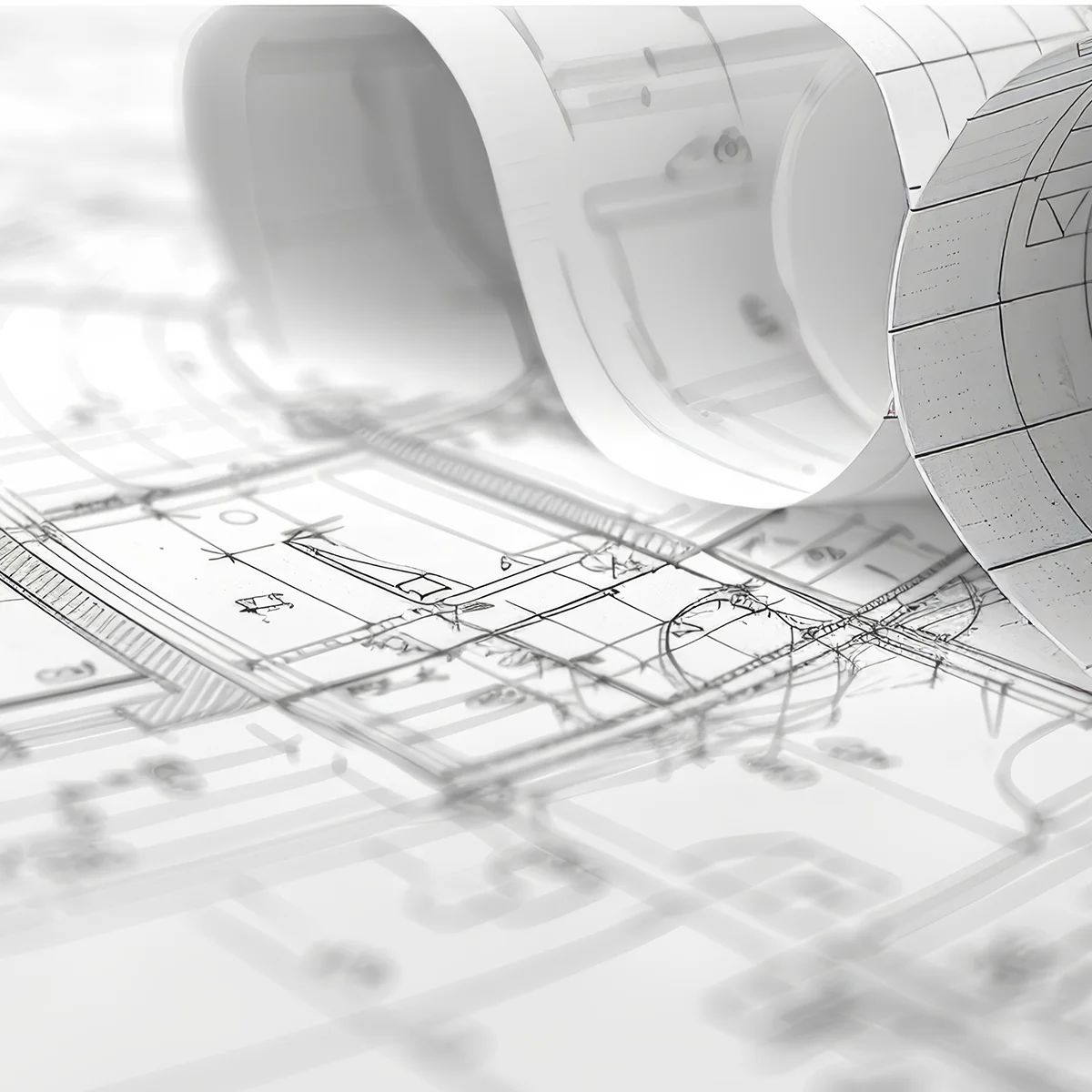 Black and White Blueprints